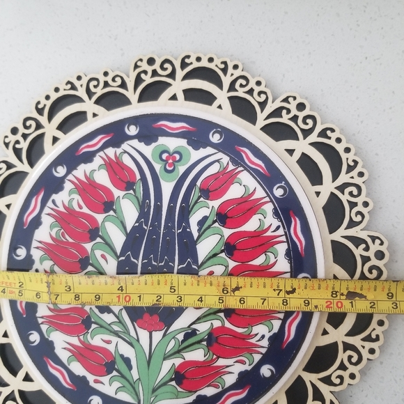 Ceramic in carved wood - Picture 5 of 5